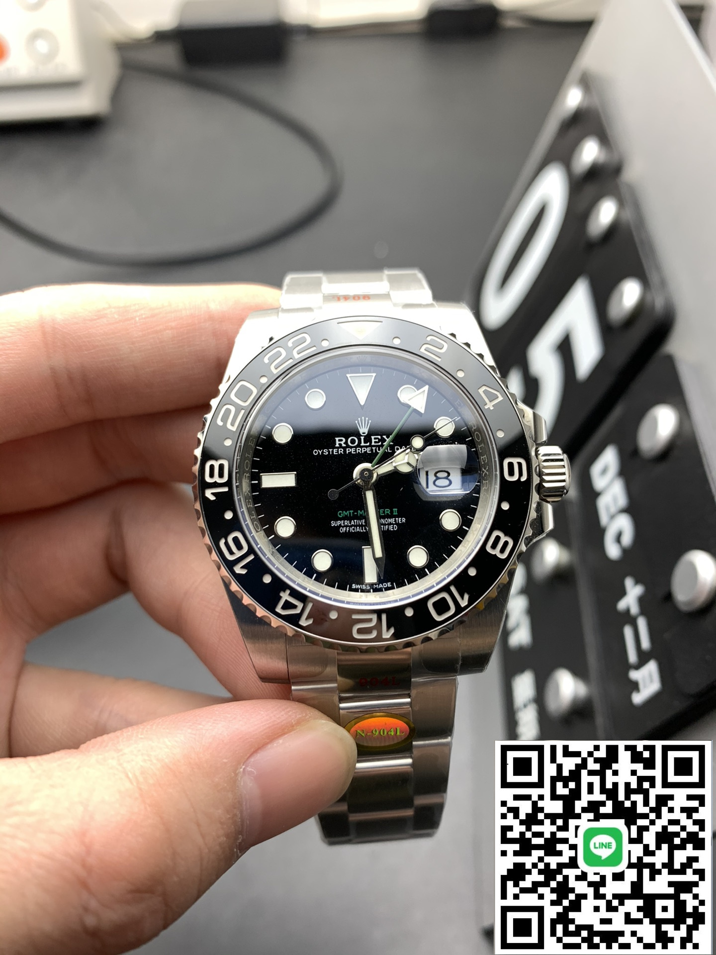 NOOB　V12ロレックスGMTマスター Ⅱ40ｍｍ 116710LN黒ベゼル3186ムーブメント　スーパーコピー