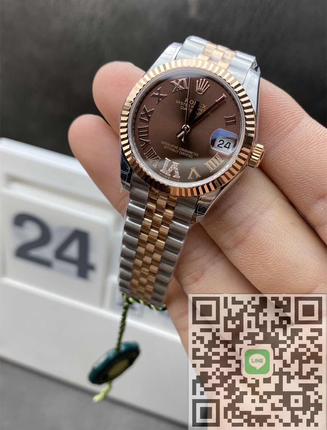 NOOB工場 ロレックス レディデイトジャスト31mm 178271チェコレート  