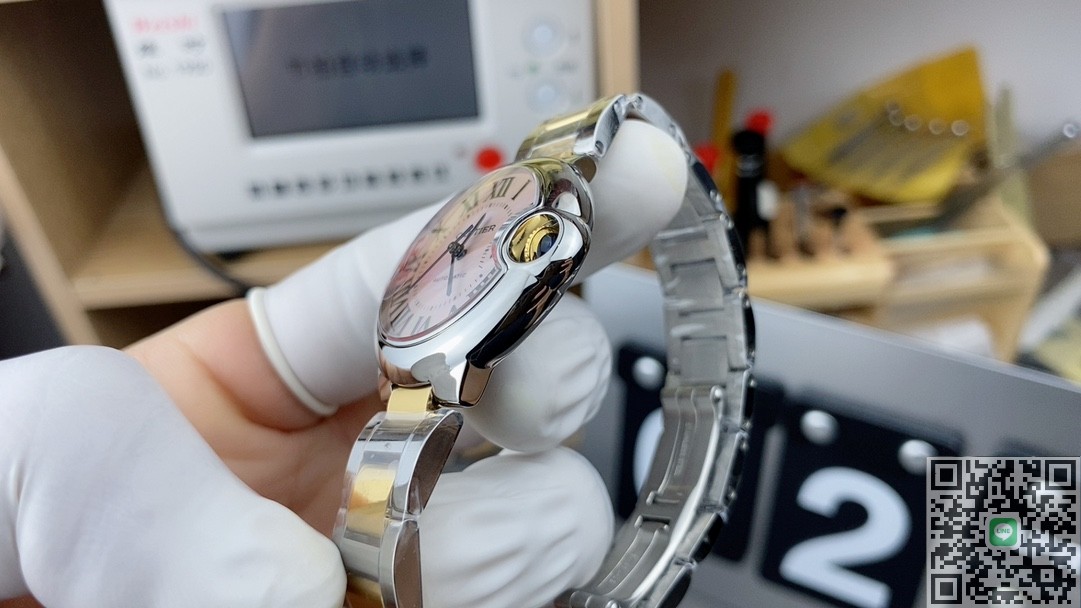 AF工場 バロン ブルー ドゥ カルティエ 33mm コンビゴールド  