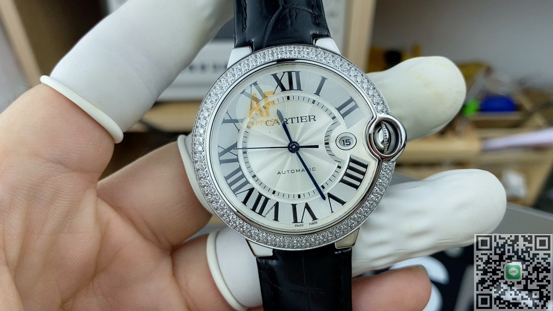 AF工場 バロン ブルー ドゥ カルティエ 42mm ダイヤモンドベゼル  
