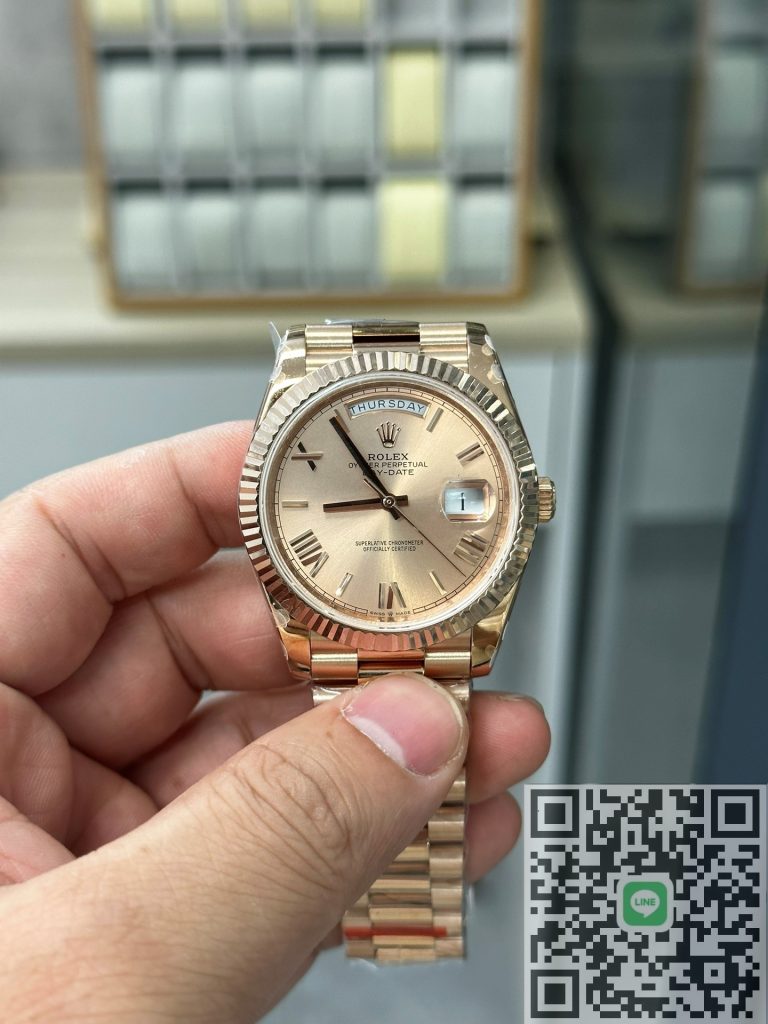 NOOBロレックス デイデイト40mm 228235 ローズゴールド ローマ