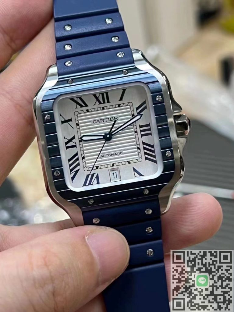 NH35ムーブメント サントスオマージュ 機械式腕時計 白文字盤