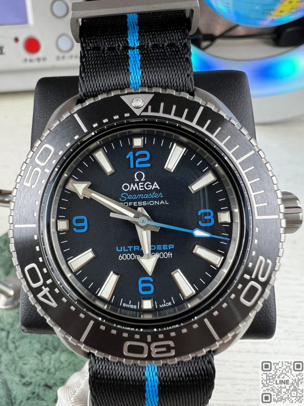 VS工場　オメガ　シシーマスター　プラネットオーシャン 6000 M　45.5mm　チタンケース　ブラックセラミックベゼル　ブラック文字盤　　 891﻿2ムーブメント