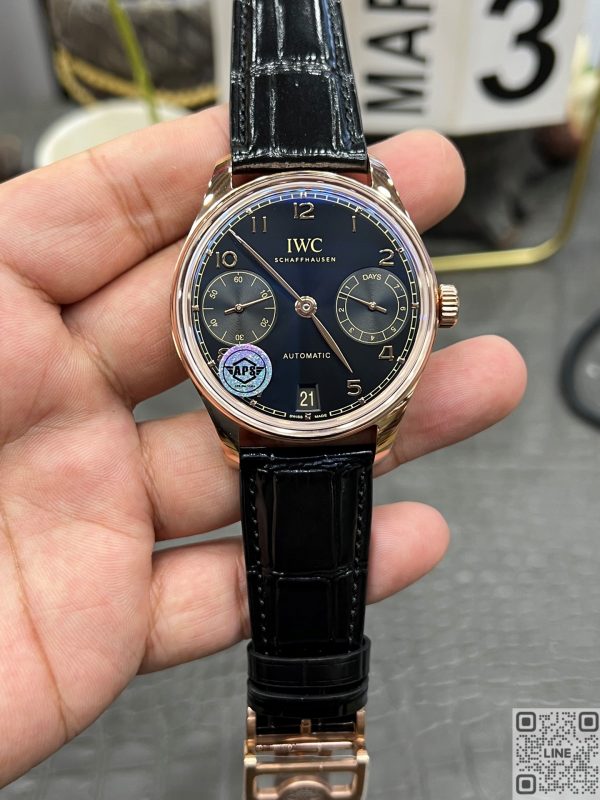 APS工場　iwc　ポルトギーゼ・オートマティック 42　IW501707　ブラック文字盤　レッドゴールド　レザーストラップ　52011ムーブメント