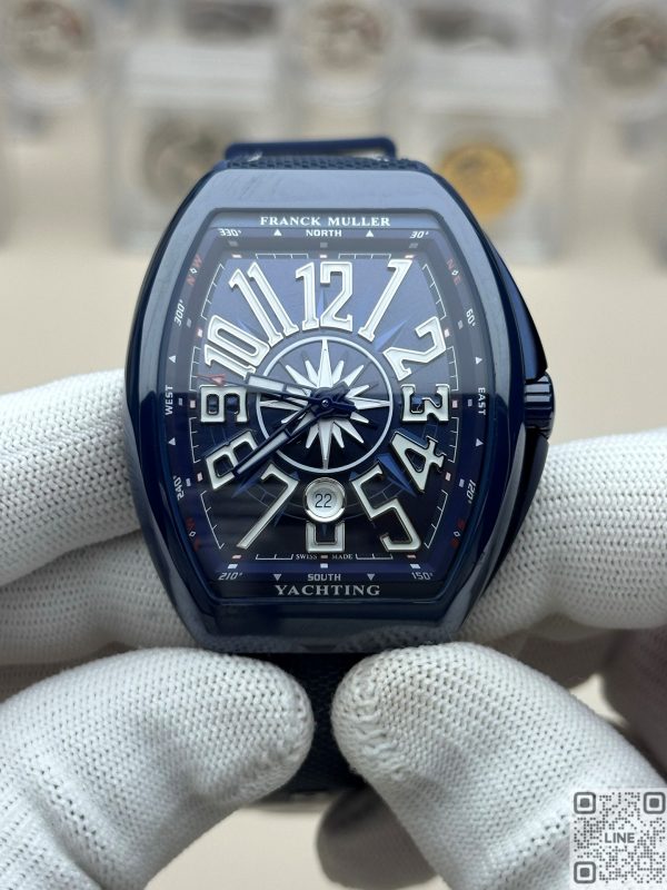 ABF工場　フランク・ミュラー ヴァンガード セラミックヨット V45 ブルー　eta2824ムーブメント