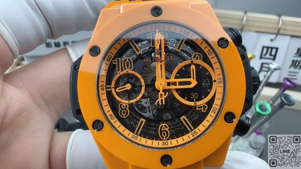 BBF工場　ウブロ　 ビッグ・バン ウニコ 　オレンジセラミック　42mm　 HUB1280 几斗马克iムーブメント
