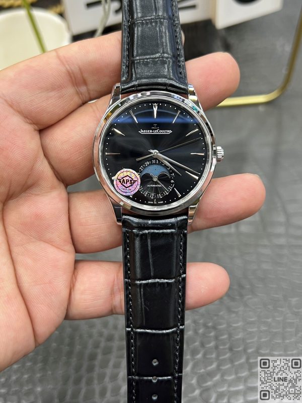 APS工場　ジャガールクルト　マスター・ウルトラスリム　39ｍｍ ムーンフェイズ　ブラック文字盤　一体式925自動巻きムーブメント スーパーコピー
