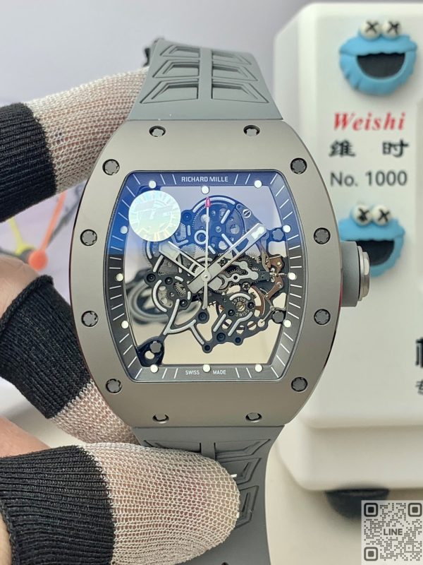 ZF工場　リシャール・ミル　RM055　キャリバー RMUL2　グレー・セラミック　グレーストラップ