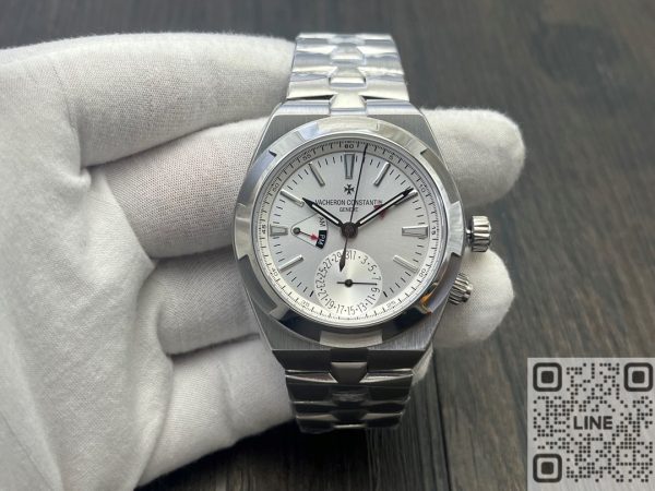 MKF工場　ヴァシュロン・コンスタンタン　オーヴァーシーズ　デュアルタイム　7920V/210A-B333　41mm　ホワイト文字盤　ステンレススチール　5110 DT自動巻ムーブメント　スーパーコピー