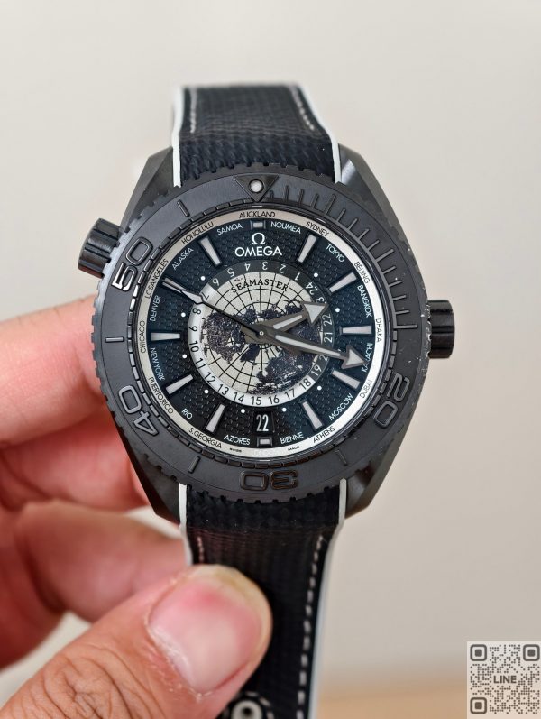 VS工場　オメガ　 シーマスター 　プラネットオーシャン 600M 　45.5MM　ブラック文字盤　チタン　セラミックベゼル　一体式8938ムーブメント